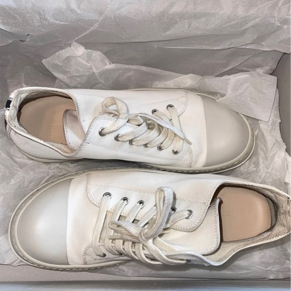 RICK OWENS DRKSHDW LOW TOP CANVAS SNEAKER - Picture 7 of 11